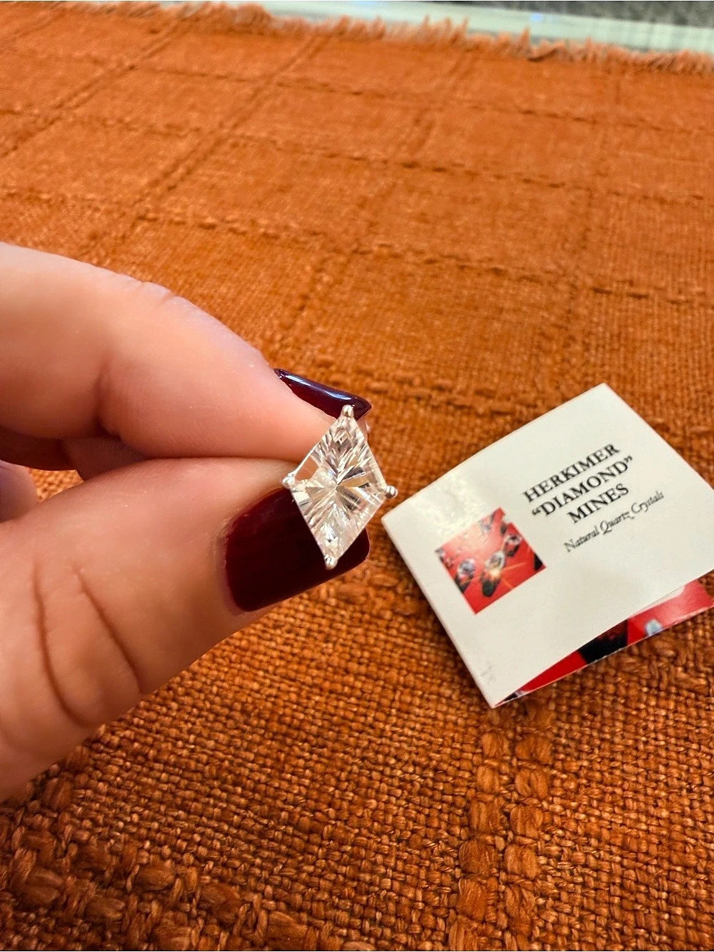 HerKimer “Diamond” Mines Crystal Drop Earrings in Silver NWT